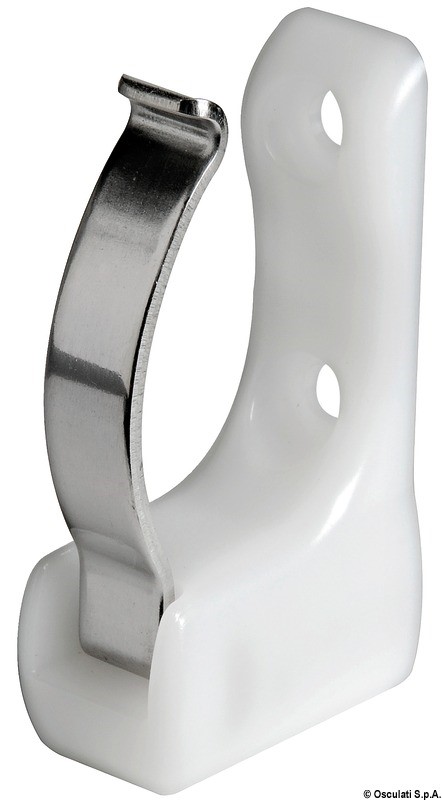 Gedotec Supporto a parete - Ganci universali in acciaio zincato | 6 ganci per scale, curvi 55 x 110 mm | Ganci per dispositivi incl. materiale di fissaggio